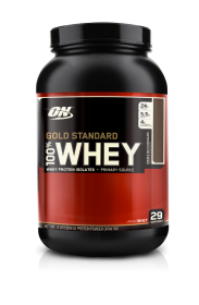 ON 100 % Whey protein Gold standard 2lb (907г) - double rich chocolate